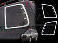 Santa Fe Chrome Rear Window Surround Set Santa Fe Chrome Rear Window Surround Set