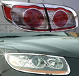 2010+ Santa Fe Chrome Headlight/Taillight Trim 4pc Package 2010+ Santa Fe Chrome Headlight/Taillight Trim 4pc Package