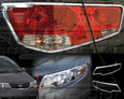 Forte Sedan Chrome Headlight/Taillight Trim 4pc Package