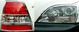 2007-2009 Sorento Chrome Headlight/Taillight Trim 4pc Package 2007-2009 Sorento Chrome Headlight/Taillight Trim 4pc Package