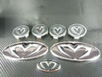 1997-1999 Tiburon M&S Chrome GRILL TRUNK STEERING CAPS 7 pc.