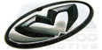 2007-2008 Tiburon M&S BLACK/CHROME Grill TRUNK Steering Emblem S 2007-2008 Tiburon M&S BLACK/CHROME Grill TRUNK Steering Emblem S