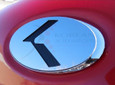 Forte Sedan "K" VIP Platinum Series Stainless Steel Emblem Badge