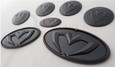 06-10 Accent / Verna M&S MATTE BLACK 7pc Emblem Badge Logo Packa