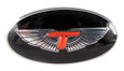 2011+ Picanto / Morning Tomato T-WING Oval Steering Wheel Emblem 2011+ Picanto / Morning Tomato T-WING Oval Steering Wheel Emblem