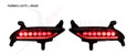 2013-2014 Santa Fe DM ix45 Smoke LED Rear Bumper Lights Set 2pc