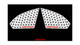 Chevy Captiva WHITE/RED Sport C-Pillar Plate Set 2pc Chevy Captiva WHITE/RED Sport C-Pillar Plate Set 2pc