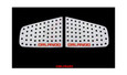 Chevy Orlando WHITE/RED Sport C-Pillar Plate Set 2pc