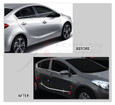 2014+ Forte Chrome Door Molding Set 4pc