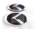 2012+ Rio Pride Sedan K2 LODEN Carbon/Stainless Steel "K" Replacement Steering Wheel Emblem 2012+ Rio Pride Sedan K2 LODEN Carbon/Stainless Steel "K" Replacement Steering Wheel Emblem