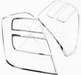 Chevy Trax Chrome Taillight Cover Trim Set 2pc LH/RH Chevy Trax Chrome Taillight Cover Trim Set 2pc LH/RH