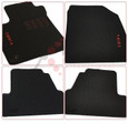 Chevy Trax Embroidered Black/Red Carpet Floor Mats 4pc Set Chevy Trax Embroidered Black/Red Carpet Floor Mats 4pc Set