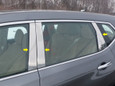 2014 + Nissan Rogue Chrome Chrome Pillar Post Trim 2014 + Nissan Rogue Chrome Chrome Pillar Post Trim