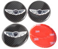 2010-2012 Genesis Coupe 2.0t LODEN ~3D/CARBON~ WING Wheel Cap Emblem Overlays 2010-2012 Genesis Coupe 2.0t LODEN ~3D/CARBON~ WING Wheel Cap Emblem Overlays