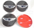 2010-2012 Genesis Coupe 2.0t LODEN ~3D/CARBON~ WING Wheel Cap Emblem Overlays 2010-2012 Genesis Coupe 2.0t LODEN ~3D/CARBON~ WING Wheel Cap Emblem Overlays