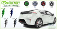 LODEN Electric "VOLTA" Hybrid Car Accent Emblem Badge LODEN Electric "VOLTA" Hybrid Car Accent Emblem Badge