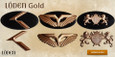 LODEN GOLD K Emblem/Badge Hood/Grill/Trunk LODEN GOLD K Emblem/Badge Hood/Grill/Trunk