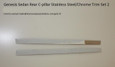 Rear C-Pillar Stainless Steel/Chrome Trim Set2