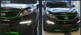 2011-2015 Sportage SX Model Incobb LED DRL Fog Light Bezel Set