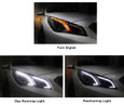 2015+ Sonata LF DKMotion Premium LED DRL Headlight Replacement Set 2pc