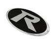 LODEN "R" Badge Emblem Grill/Hood/Trunk (Chrome or Black Base)