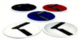 3.0 LODEN K Badges with 5 Edge colors White Matte-Black Black-Chrome Chrome-Plated Gold-Plated 5 Center colors Red, blue, white, silver, black blue 8 color K  logos 200 color combinations badges emblems for Kia models Optima Cadenza Forte Rio Stinger Niro Sorento Sportage K900 Soul and more