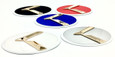 3.0 LODEN K Badges with 5 Edge colors White Matte-Black Black-Chrome Chrome-Plated Gold-Plated 5 Center colors Red, blue, white, silver, black blue 8 color K  logos 200 color combinations badges emblems for Kia models Optima Cadenza Forte Rio Stinger Niro Sorento Sportage K900 Soul and more