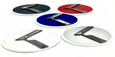 3.0 LODEN K Badges with 5 Edge colors White Matte-Black Black-Chrome Chrome-Plated Gold-Plated 5 Center colors Red, blue, white, silver, black blue 8 color K  logos 200 color combinations badges emblems for Kia models Optima Cadenza Forte Rio Stinger Niro Sorento Sportage K900 Soul and more