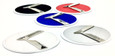 3.0 LODEN K Badges with 5 Edge colors White Matte-Black Black-Chrome Chrome-Plated Gold-Plated 5 Center colors Red, blue, white, silver, black blue 8 color K  logos 200 color combinations badges emblems for Kia models Optima Cadenza Forte Rio Stinger Niro Sorento Sportage K900 Soul and more