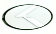 3.0 LODEN K Badges with 5 Edge colors White Matte-Black Black-Chrome Chrome-Plated Gold-Plated 5 Center colors Red, blue, white, silver, black blue 8 color K  logos 200 color combinations badges emblems for Kia models Optima Cadenza Forte Rio Stinger Niro Sorento Sportage K900 Soul and more