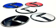3.0 LODEN K Badges with 5 Edge colors White Matte-Black Black-Chrome Chrome-Plated Gold-Plated 5 Center colors Red, blue, white, silver, black blue 8 color K  logos 200 color combinations badges emblems for Kia models Optima Cadenza Forte Rio Stinger Niro Sorento Sportage K900 Soul and more