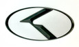 3.0 LODEN K Badges with 5 Edge colors White Matte-Black Black-Chrome Chrome-Plated Gold-Plated 5 Center colors Red, blue, white, silver, black blue 8 color K  logos 200 color combinations badges emblems for Kia models Optima Cadenza Forte Rio Stinger Niro Sorento Sportage K900 Soul and more