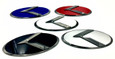 3.0 LODEN K Badges with 5 Edge colors White Matte-Black Black-Chrome Chrome-Plated Gold-Plated 5 Center colors Red, blue, white, silver, black blue 8 color K  logos 200 color combinations badges emblems for Kia models Optima Cadenza Forte Rio Stinger Niro Sorento Sportage K900 Soul and more