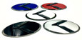 3.0 LODEN K Badges with 5 Edge colors White Matte-Black Black-Chrome Chrome-Plated Gold-Plated 5 Center colors Red, blue, white, silver, black blue 8 color K  logos 200 color combinations badges emblems for Kia models Optima Cadenza Forte Rio Stinger Niro Sorento Sportage K900 Soul and more