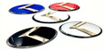 3.0 LODEN K Badges with 5 Edge colors White Matte-Black Black-Chrome Chrome-Plated Gold-Plated 5 Center colors Red, blue, white, silver, black blue 8 color K  logos 200 color combinations badges emblems for Kia models Optima Cadenza Forte Rio Stinger Niro Sorento Sportage K900 Soul and more
