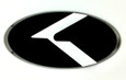 3.0 LODEN K Badges with 5 Edge colors White Matte-Black Black-Chrome Chrome-Plated Gold-Plated 5 Center colors Red, blue, white, silver, black blue 8 color K  logos 200 color combinations badges emblems for Kia models Optima Cadenza Forte Rio Stinger Niro Sorento Sportage K900 Soul and more