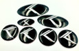 *NEW* 11-13 Optima VINTAGE K "METAL SKIN" FULL SET Grill/Trunk/Steering/ Caps Emblem Badge Set 7pc