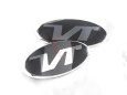Veloster Loden "VT" Badge Emblem Grill Trunk Caps Steering 7pc