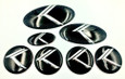 2021+ K5 VINTAGE K "METAL SKIN" FULL SET Grill/Trunk/Steering/ Caps Emblem Badge Set 7pc 2021+ K5 VINTAGE K "METAL SKIN" FULL SET Grill/Trunk/Steering/ Caps Emblem Badge Set 7pc