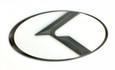 3.0 LODEN K Badges with 5 Edge colors White Matte-Black Black-Chrome Chrome-Plated Gold-Plated 5 Center colors Red, blue, white, silver, black blue 8 color K  logos 200 color combinations badges emblems for Kia models Optima Cadenza Forte Rio Stinger Niro Sorento Sportage K900 Soul and more