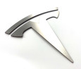 Brushed Stainless Steel "T" Badges for Tesla Model S/X/3/Y (Silver or Black) 