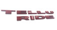 ~ITALIAN RED~ TELLURIDE Lettering Sets Full Replacement Badge Emblem  ~ITALIAN RED~ TELLURIDE Lettering Sets Full Replacement Badge Emblem