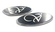 "Elegant V" Logo Replacement Badges 2pc Set Front/Rear for 2017-2021 Forte Sedan "Elegant V" Logo Replacement Badges 2pc Set Front/Rear for 2017-2021 Forte Sedan