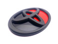 GR86 GR Limited Edition Black / Red Badge Emblem Replacements 2pc Front/Rear