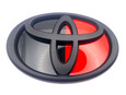 GR86 GR Limited Edition Black / Red Badge Emblem Replacements 2pc Front/Rear