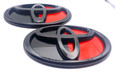 GR86 GR Limited Edition Black / Red Badge Emblem Replacements 2pc Front/Rear