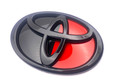 GR86 GR Limited Edition Black / Red Badge Emblem Replacements 2pc Front/Rear