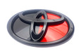 GR86 GR Limited Edition Black / Red Badge Emblem Replacements 2pc Front/Rear