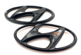 BLACKOUT "H" Logo Replacement Badges 2pc SET for 2024+ Kona (Gloss or Matte)  BLACKOUT "H" Logo Replacement Badges 2pc SET for 2024+ Kona (Gloss or Matte)