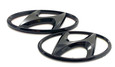 BLACKOUT "H" Logo Replacement Badges 2pc SET for 2024+ Kona (Gloss or Matte)  BLACKOUT "H" Logo Replacement Badges 2pc SET for 2024+ Kona (Gloss or Matte)